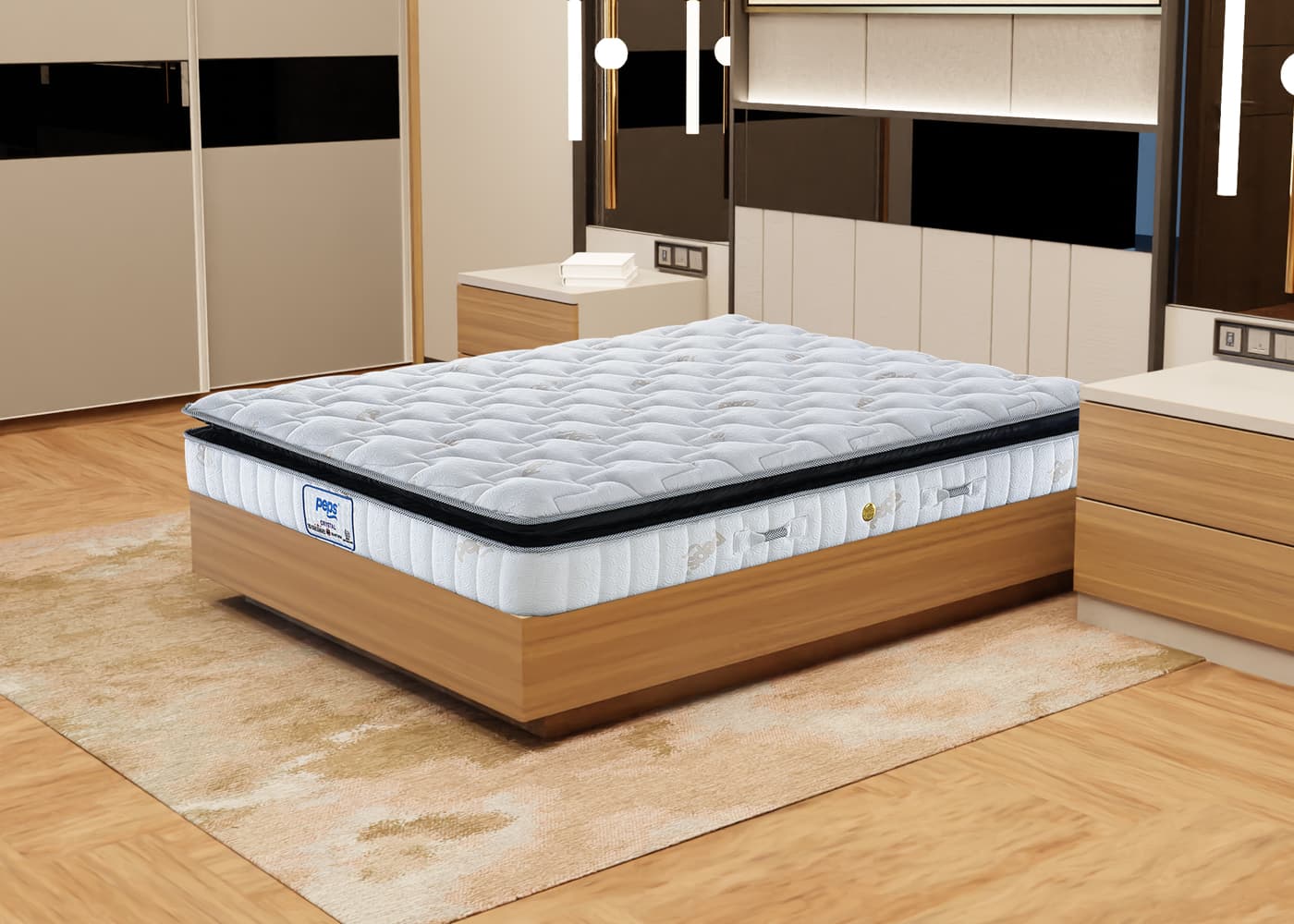 Crystal Spring Mattress - Pure White